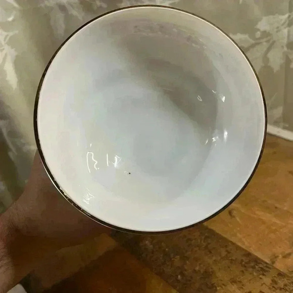 Zorza Vintage Hand Blown Art Glass Jellyfish Pedestal Bowl, Poland 1990's 8" - Picture 6 of 7